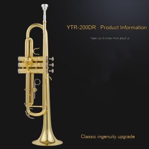 Original Yamaha Trumpet Instrument B-flat YTR-200DR Advanced Phosphate Copper Student Beginner Performance Exam