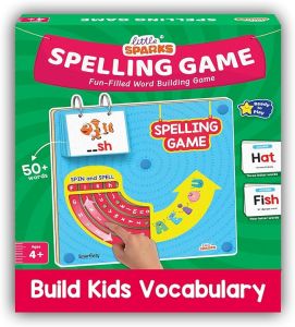 Smartivity Spelling Game Learning Toy for Kids 4-8 Years Old I 50+ Picture Cards I Birthday Gift I Educational Word & Vocabulary Building Toy with Rotating Letter Wheels I Travel-Friendly | Educational Toy | Learning Game
