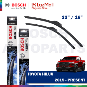 Bosch Aerotwin Retrofit Wiper Blade Set for Toyota Hilux 2015 - Present Size 22/16