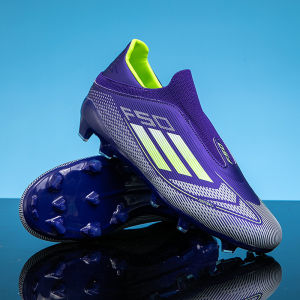F50 Soccer shoes 30-45 Childrens students ands long nails AG Broken Nail TF Training shoes without laces for competition sports