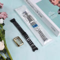 Metal strap+case For Huawei band 10 9 8 smart band Stainless steel metal loop band for huawei Watch Fit 2 Screen protective case for huawei band 7 band 6 /6Pro. 