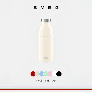 SMEG Stainless Steel Water Bottle 500ml Vacuum Insulated Flask Sports Cup Hot&Cold Leakproof Tumbler