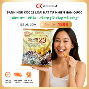 Bánh Ngũ Cốc 23 loại hạt tự nhiên Hàn Quốc Gói 500g Dinh dưỡng toàn diện bổ sung năng lượng chất xơ CHIKOREA