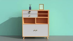 Fingerprint Cabinet Lock 32mm Child Safety Baby Proofing Biometric Keyless Bluetooth Electronic Smart Drawer Lock