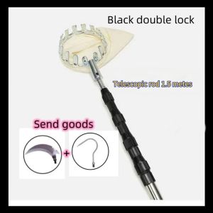 【available】Upgraded version High-altitude Telescopic Fruit Picker adjustable with pole Garden Tools picking peaches papaya persimmon loquat grapefruit etc.