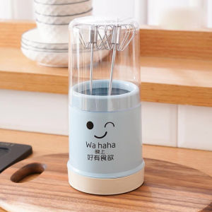 [HCM] Ống đũa Hộp Đựng Đũa Dễ Thương Có Nắp Chống Bụi Giá Dụng Cụ Bằng Nhựa Thân Thiện Với Môi Trường Đế Thể Tháo Rời-Cozy520