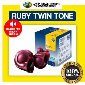 HELLA Ruby Twin Tone Car Motorcycle Horn Set 100% Authentic / Original