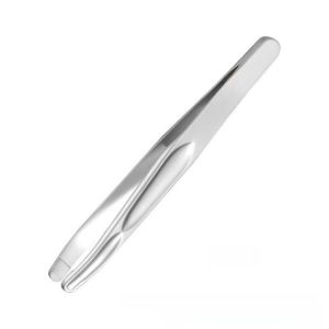 NEXTYOO Professional Eyebrow Clips Round Head Stainless Steel Facial Hair Removal Tweezers Seamless Clips Beard Clippers Beard Trimming