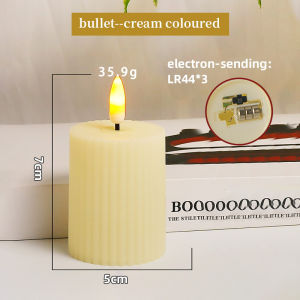 เทียนอิเล็กทรอนิกส์พลาสติก เทียนเหมือนจริงประดับห้องโรงแรม เทียนตกแต่ง โต๊ะร้านอาหารระดับไฮเอนด์ เทียนสําหรับขอแต่งงาน ปาร์ตี้วันเกิด