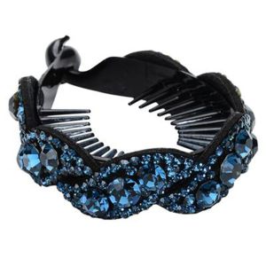 XINSU38 Hair Accessories Rhinestone Girls Hair Claws Hairpin Leaves Shape Headwear
