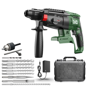 Tanzu MT-21V Brushless Cordless Impact Hammer Drill Rotary Electric Hammer Drill Heavy Duty Demolish Hammer For Concrete