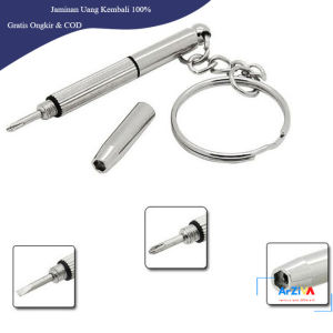 VENSTPOW Gantungan Kunci Obeng Plus Minus - V001 - Silver