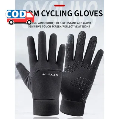 Sarung Tangan Sepeda Motor Anti Slip Touchscreen Windproof XL Waterproof Nyaman