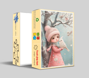 Tranh ghép hình 1000 mảnh Mùa Đông Cute 50x80cm Hạ Đông - puzzle (145)