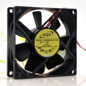 Adda AD0824US-A71GL 8025 24V 0.26A 8CM Converter Cooling Fan 2-Wire