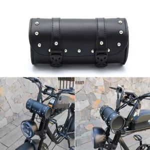 Túi bên mô tô Xe Máy Bên Túi Da PU Đen Yên Túi Dụng Cụ Hành Lý Túi Bên Cho Túi Da PU Đựng Đồ Gắn Xe Máy