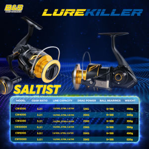 Lurekiller SALTIST jepang Reel Pancing full metal cw3000/cw4000/cw4000H/cw5000/cw6000/cw10000/cw10000H max drag 35kg RP009