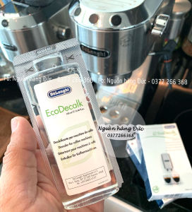 [Mẫu mới]Dung dịch tẩy cặn vệ sinh máy pha cà phê Delonghi DLSC500 EcoDecalk bình siêu tốc ấm đun - Nguồn hàng Đức