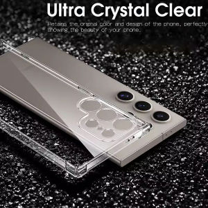 เคสกันกระแทก For Samsung Galaxy S25 Ultra S25 Plus S25 5G เคสโทรศัพท์ซิลิโคน For Samsung Galaxy S24 Ultra S23 Ultra 23 24 Plus Clear Cover Slim Transparent Case