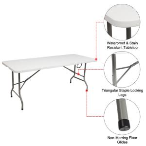 Outdoor folding table long table student tutoring training table computer desk simple conference table bar table Plastic folding table and chair outdoor portable table and chair rectangular table and chair stall long table home