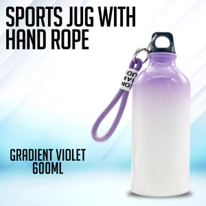 Lineworks - Sublimation Gradient Sports Jug with Hand Rope Bottle 600ml