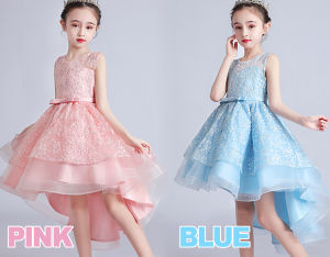 " Ready Stock" Kids Girl Princess Dress/Dinner Dress/Flower Girl Dress/Long Tail Party Dress