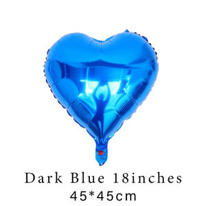 10PCS Metallic Love Heart Balloon 18 Inch Self Sealing Foil Balloon for Party Bouquet and Decoration