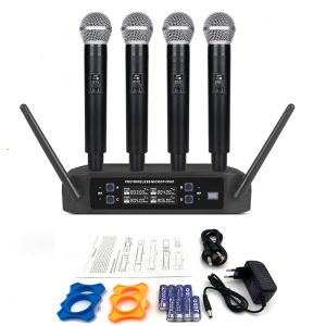 Wireless Microphone ​UHF Dual Handheld MicrophonePortable Microphone Work Range 50m/168ft Rechargeable Mic For Type-c With 6.35mm/3.5mm Adapter
