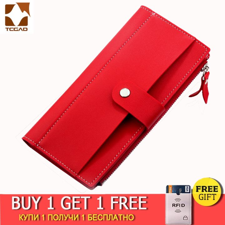 [Qian Chao Bao hang] 2022 women 39;s wallet Long PU Wallet Hasp porte