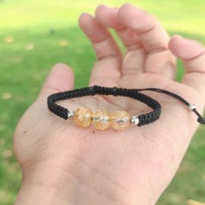 [Chi Chi] Vòng Tay Handmade Hạt Thủy Tinh Họa Tiết Nứt Vỡ - MS101