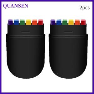 QUANSEN ดินสอสีรุ้ง2 5 10ชิ้นสีรุ้งสำหรับปาร์ตี้วันเกิดภาพวาดสีน้ำมัน