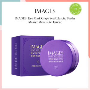 IMAGES Eye Mask Grape Seed Elasctic Tender Masker Mata isi 60 lembar