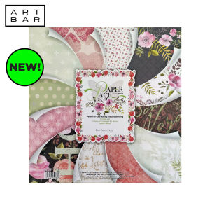 Craft Paper Pad Floral 12x12 24 Sheets - Art Bar