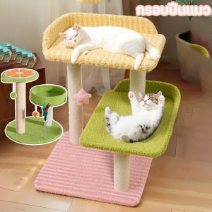 （Dream Nest）กรอบปีนแมว คอนโดแมว เสาลับเล็บแมวได้ ที่นอนแมว  เชือกป่าน ไม่หลุดเศษ อุปกรณ์แมว ได้ เหมาะสําหรับแมวหลายตัว