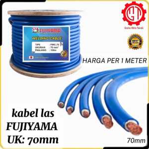 HARGA PER 1 METER Kabel Las Full Tembaga FUJIYAMA Welding Cable 70MM JAPAN TECHNOLOGY