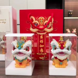 创意国潮醒狮文创特色礼品套装商务活动年会送客户伴手礼生日礼物Creative China-Chic Xingshi Cultural Creative Feature Gift Set Business Activity Annual Meeting Gifts to Customers