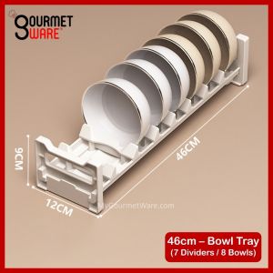 [SG Stock] Dish Rack Bowl Storage Kitchen Drawer Cabinet Organizer Plate Holder Tableware Organiser