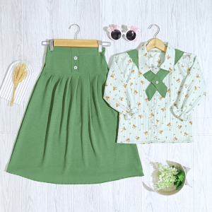 Setelan Naomi Anak Perempuan Model Terbaru Baju dan Rok Panjang Usia 1-11 Tahun