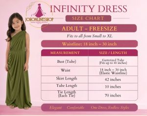 Olive Infinity Dress with Tube for Casual Events