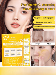 Smearon Foaming Mask Mud Mask Pore Cleaner Vitamin C Brightening Skin Smearon Bubble Mask Smearable foaming mask pore cleaner brightening skin tone revitalizing vitamin C