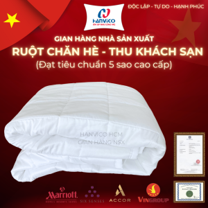 Ruột chăn Microfiber - lông vũ nhân tạo HANVICO chuẩn Khách sạn và Resort dùng cho Gia đình