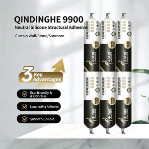 Neutral Silicone Caulk 9900 Waterproof Sealant – Oil Resistant Strong Adhesion Anti-Mold Silicone Glue for Window Door Kitchen Bathroom Gl Sealing and Construction Use Professional Grade
