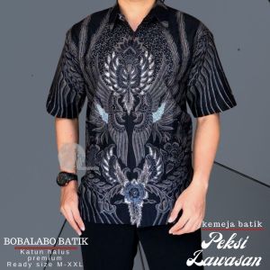 Kemeja Batik Pria Lengan Pendek | Hem Cowok Lapis Furing Katun Halus Premium | Baju Batik Laki-Laki Dewasa