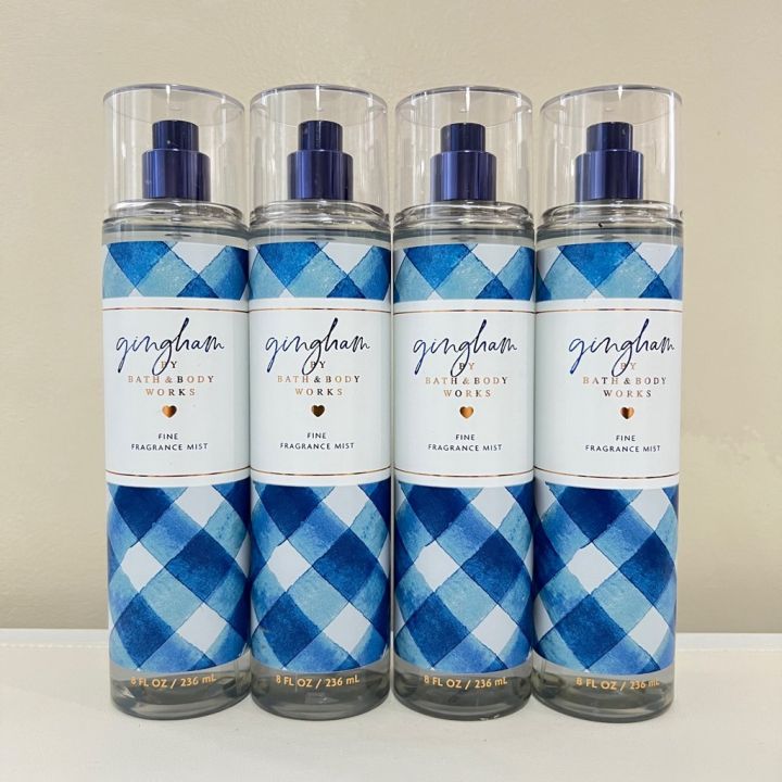 Gingham Blue Bath & body works Fragrance mist with US Barcode 236ml ...