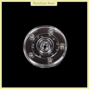 [PureZone] 360อะคริลิคใสแบบหมุนได้แท่นวางแบบกลมฐานขี้เกียจเครื่องประดับตกแต่งจานหมุนได้อุปกรณ์เฟอร์นิเจอร์