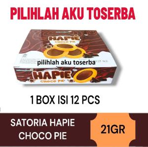 Biskuit Satoria Hapie CHOCO pie - ( HARGA 1 BOX  )