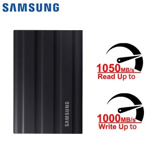 ซัมซุง T7 SSD แบบพกพา1TB 2TB 4TB USB 3.2 Gen2สูงถึง1050MB/S ฮาร์ดไดรฟ์เสริมโซลิดสเตทไดรฟ์สำหรับแท็บเล็ต iPhone