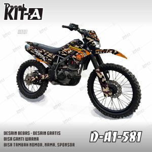 Custom decal klx 150 old stiker motor costum bisa request desain banser D-A1-581 D-A1-444
