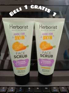 Promo Face Scrub 60gr Beli 1 Gratis 1 | Herborist Juice For Skin Face Scrub