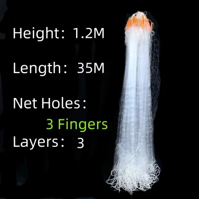 Three Layer Sinking Net Adhesive Fishing Net Hanging Net Nylon Monofilament Fishing Net Fishing Net